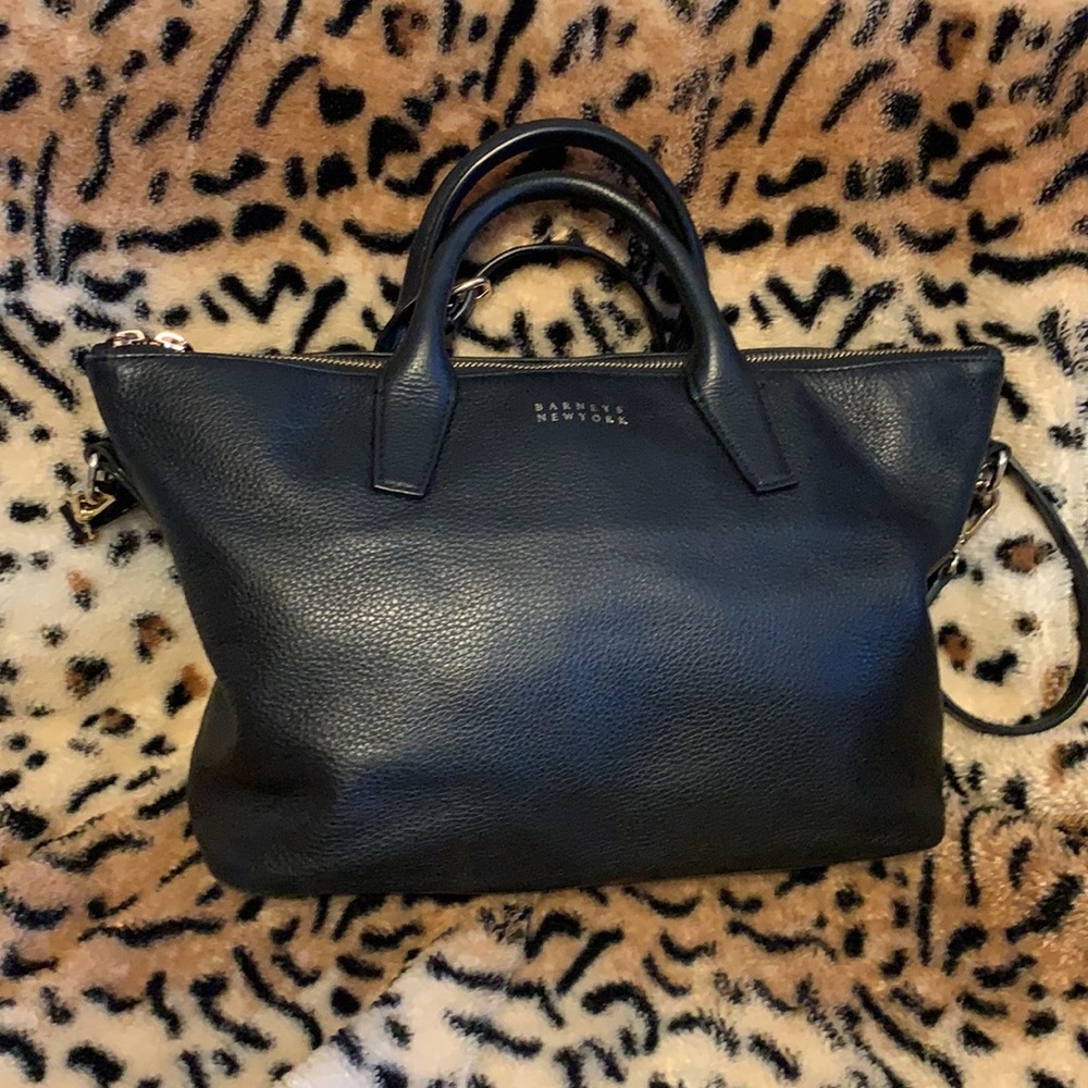 Barneys New York Leather Satchel
